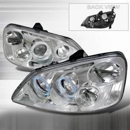 Honda Civic Custom Disco Chrome Projector Headlights - LHP-CV01-KS