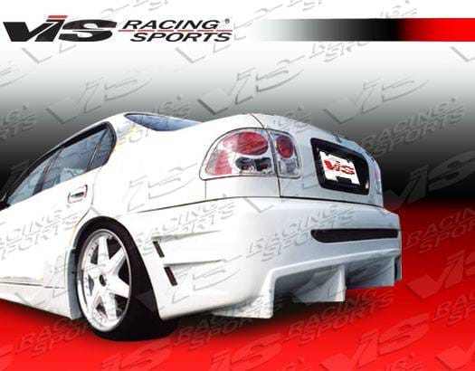 Honda Civic 2DR & 4DR VIS Racing Wave Rear Bumper - 96HDCVC2DWAV-002
