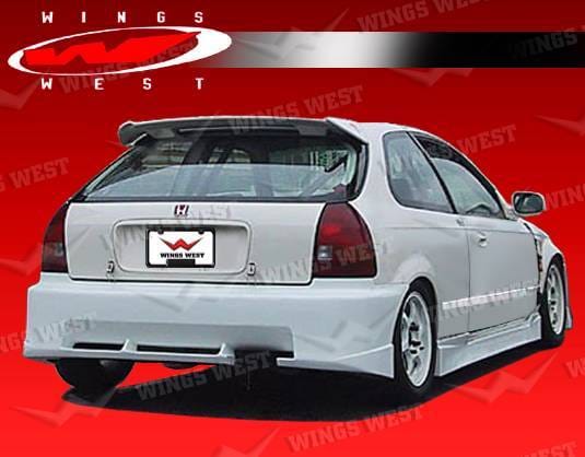 Honda Civic HB VIS Racing JPC A Rear Bumper - 96HDCVCHBJPCA-002