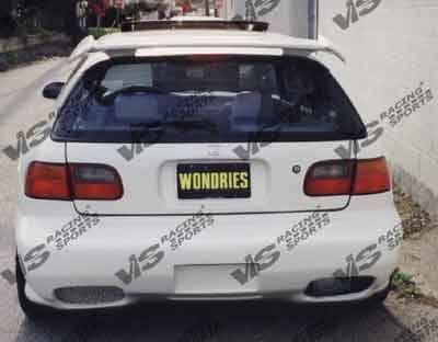 Honda Civic HB VIS Racing Kombat-1 Rear Bumper - 96HDCVCHBKOM1-002