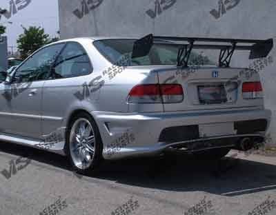 Honda Civic HB VIS Racing Kombat-2 Rear Bumper - 96HDCVCHBKOM2-002