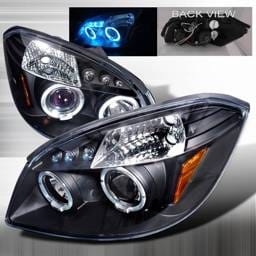 Chevrolet Cobalt Custom Disco Black Halo LED Projector Headlights - LHP-COB05JM-TM