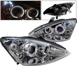 Ford Focus 4 Car Option Dual Halo Projector Headlights - Chrome - LP-FF00CC-5