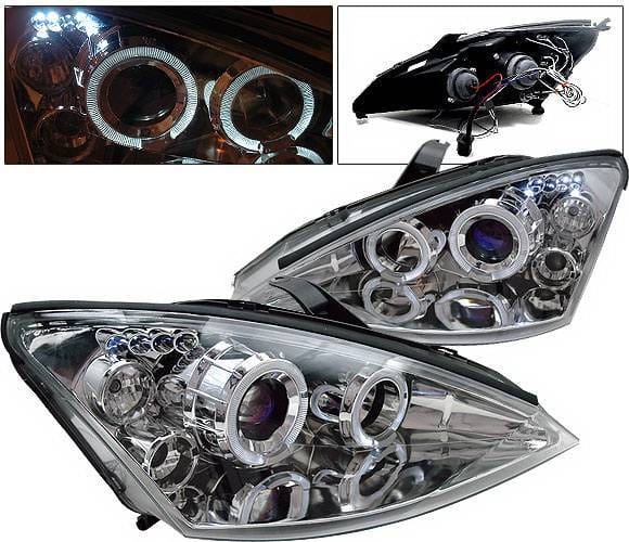 Ford Focus 4 Car Option Dual Halo Projector Headlights - Chrome - LP-FF00CC-5