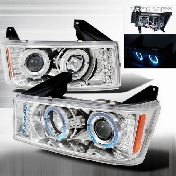 GMC Canyon Custom Disco Chrome Halo Projector Headlights - LHP-COL04H-TM