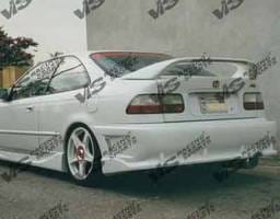 Honda Civic 2DR & 4DR VIS Racing Evolution Rear Bumper - 96HDCVC2DEVO-002