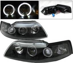 Ford Mustang 4CarOption Dual Halo Projector Headlights - LP-FM99BB-YD