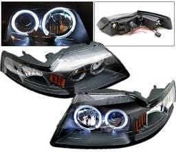 Ford Mustang 4 Car Option Halo Projector Headlights - Black - LP-FM99BC-6