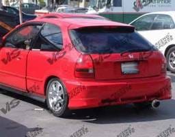 Honda Civic HB VIS Racing Tracer Rear Bumper - 96HDCVCHBTRA-002