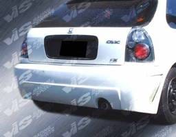 Honda Civic HB VIS Racing TSC-3 Rear Bumper - 96HDCVCHBTSC3-002