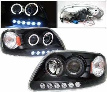 Ford Mustang 4CarOption Dual Halo Projector Headlights - LP-FM99CB-YD