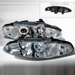 Mitsubishi Eclipse Custom Disco Chrome Projector Headlights - LHP-ELP95-YD