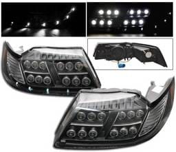 Ford Mustang 4CarOption LED Projector Headlights - LP-FM99LEDB-1