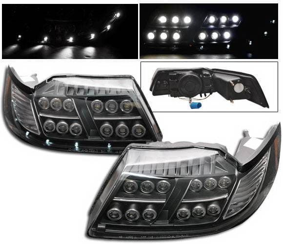 Ford Mustang 4CarOption LED Projector Headlights - LP-FM99LEDB-1