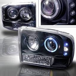 Ford F250 Custom Disco Projector Headlight - LED - LHP-F25099JM-YD
