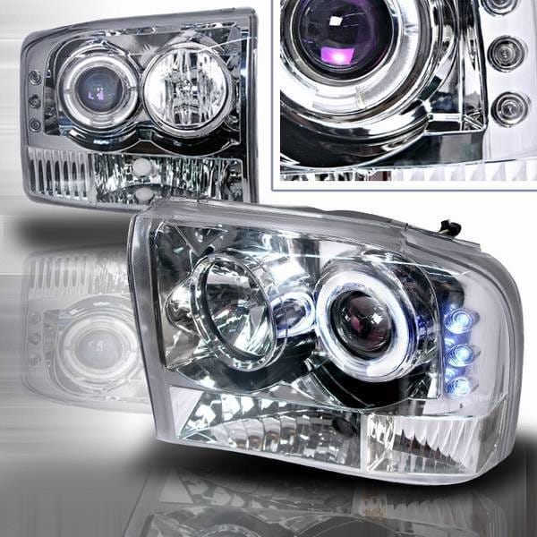Ford F250 Custom Disco Projector Headlight - LED - LHP-F25099-YD