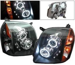 GMC Denali 4 Car Option CCFL Halo Projector Headlights - Black - LP-GY07BF-KS