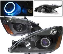Honda Accord 4 Car Option Halo Projector Headlights - Black - 1PC - LP-HA03BBR-KS