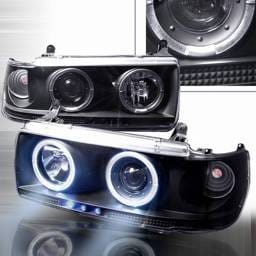 Toyota Land Cruiser Custom Disco Black Projector Headlights - LHP-LCR90JM-YD