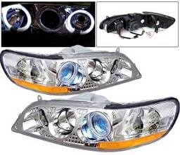 Honda Accord 4 Car Option Dual Halo Projector Headlights - Chrome - 1PC - LP-HA98CBR-KS