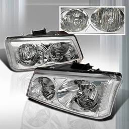 Chevrolet Silverado Custom Disco Crystal Headlights - LH-SIV03-KS