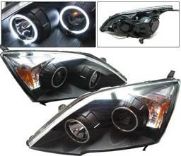 Honda CRV 4 Car Option Halo Projector Headlights - Black CCFL - LP-HCRV07BB-KS