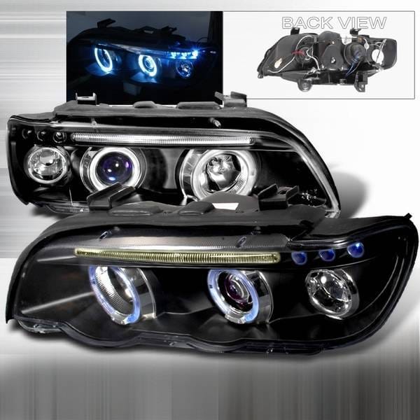 BMW X5 Custom Disco Black Projector Headlights - LHP-X500JM-TM