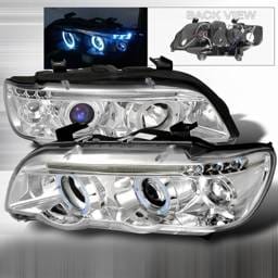 BMW X5 Custom Disco Chrome Projector Headlights - LHP-X500-TM