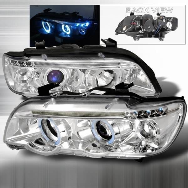 BMW X5 Custom Disco Chrome Projector Headlights - LHP-X500-TM