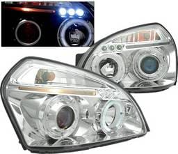 Hyundai Tucson 4 Car Option LED Halo Projector Headlights - Chrome - LP-HTUC04CB-5