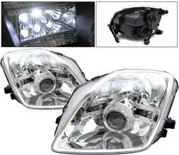 Honda Prelude 4 Car Option Halo Projector Headlights - Chrome - LP-HP97CB-9