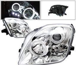Honda Prelude 4 Car Option LED Halo Projector Headlights - Chrome - LP-HP97CB-KS