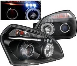 Hyundai Tucson 4 Car Option LED Halo Projector Headlights - Black - LP-HTUC04BB-5