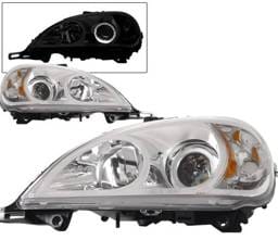 Mercedes-Benz ML 4 Car Option Halo Projector Headlights - Chrome - LP-MBW163CR-KS-A