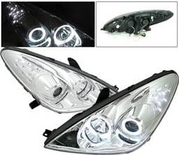 Lexus ES 4 Car Option CCFL Halo Projector Headlights - Chrome - LP-LES30005CF-KS