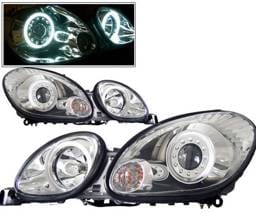 Lexus GS 4 Car Option Halo Projector Headlights - Chrome CCFL - LP-LGS98CC-KS