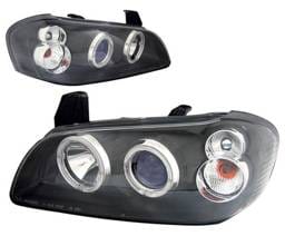 Nissan Maxima 4 Car Option Dual Halo Projector Headlights - Black - LP-NM00BB-KS