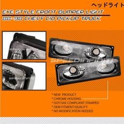 Chrome Eye Style Bumper Lights