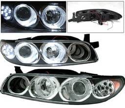 Pontiac Grand Prix 4 Car Option Projector Headlights - Black - LP-PGPX97BC-1