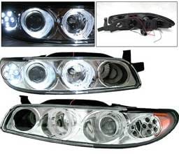 Pontiac Grand Prix 4 Car Option Projector Headlights - Chrome - LP-PGPX97CC-1