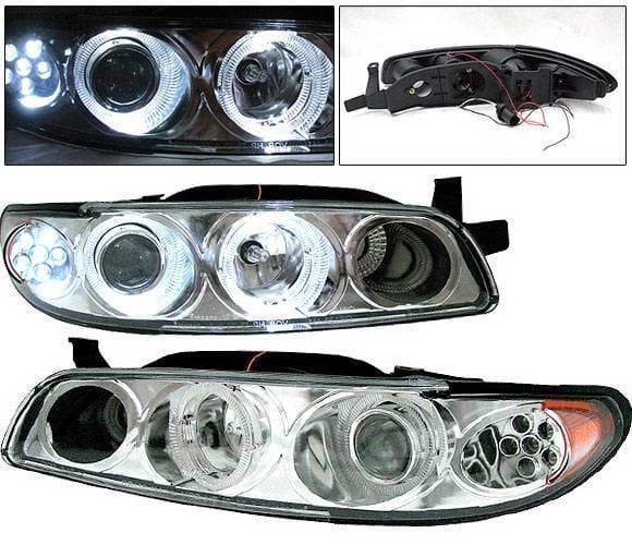 Pontiac Grand Prix 4 Car Option Projector Headlights - Chrome - LP-PGPX97CC-1
