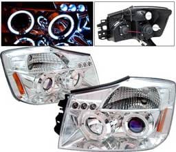 Nissan Armada 4 Car Option LED Dual Halo Projector Headlights - Chrome - LP-NTIT04CB-5