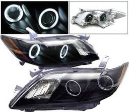 Toyota Camry 4 Car Option Halo Projector Headlights - Black CCFL - LP-TCA07BC-KS