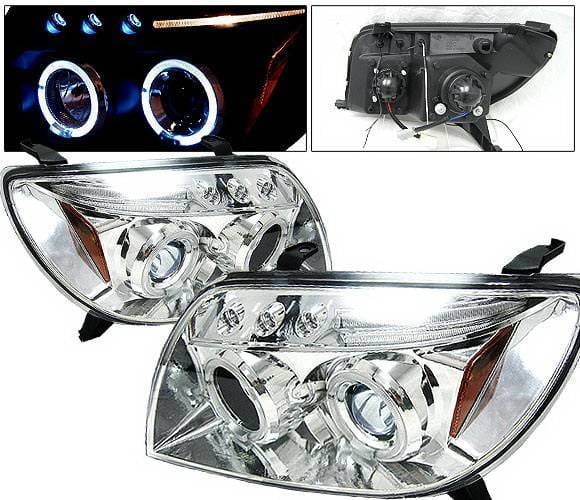 Toyota 4Runner 4 Car Option Dual Halo Projector Headlights - Chrome - LP-T4R03CB-5