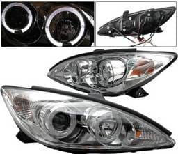 Toyota Camry 4 Car Option Halo Projector Headlights - Chrome - LP-TCA02CC-YD