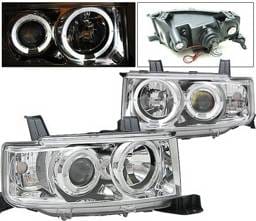 Scion xB 4 Car Option Dual Halo Projector Headlights - Chrome - LP-TS02CB-YD