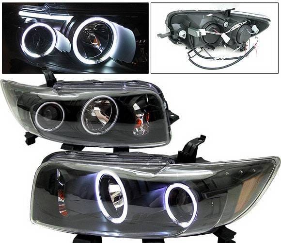 Scion xB 4 Car Option Halo Projector Headlights - Black CCFL - LP-TS08BC-KS