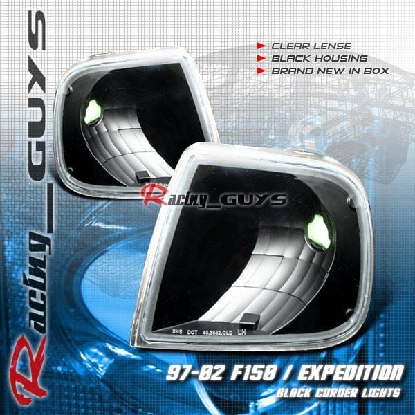 Black Clear Lense Corner Lights