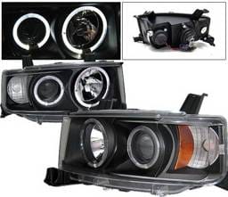 Scion xB 4 Car Option Dual Halo Projector Headlights - Black - LP-TS02BB-YD