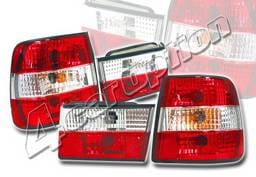 BMW 5 Series 4 Car Option Euro Taillights - Red & Clear - LT-BE3488R-KS